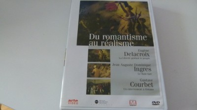 de la romantism la realism - delacroix, ingres, courbet - dvd foto