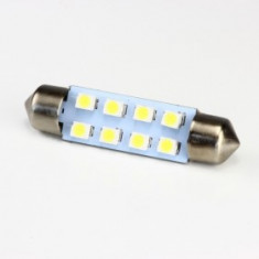 Bec LED SOFIT 42MM 8 SMD 3528 12V ALBA COD: PT97 foto