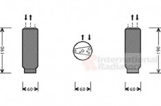 Uscator Aer Conditionat, Fiat Doblo Cargo (223) 1.6 Natural Power VAN WEZEL - 0100D003 foto