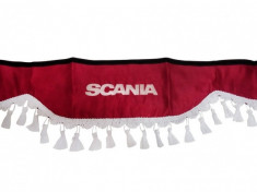 DRAPERIE PARBRIZ SCANIA (BRODATA - ROSU) foto