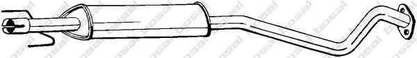 Toba esapamet intermediara Opel Astra G (f35_) 1.4 16V 1.6 BOSAL - 284-365 Toba esapamet intermediara Opel Astra G (f35_) 1.4 16V 1.6 BOSAL - 284-365