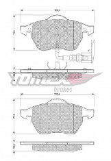 Set placute frana fata Skoda - Octavia 1 - SPF65795 foto