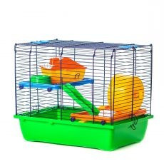 Cu?ca pentru hamsteri DUSTY colorata - cu accesorii din plastic foto