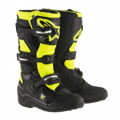 Alpinestars Cizme Tech 7S Black/Yellow Copii foto