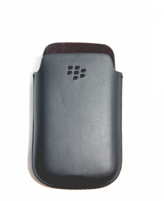 Husa Blackberry 9700 9780 cod hdw-31228-002 neagra din piele foto