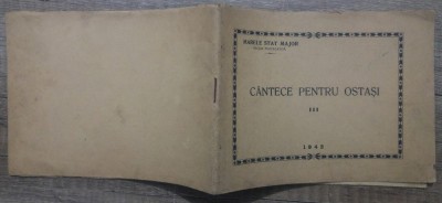 Cantece pentru ostasi// Marele Stat Major, 1942 foto