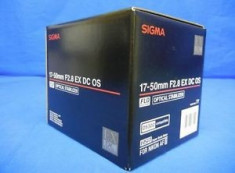 obiectiv aparat foto SIGMA 17-50mm f2.8 EX DC OS nou sigilat 0 Cadre foto