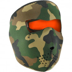 ZanHeadGear Masca Full Face Woodland Camo foto