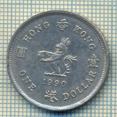 11931 MONEDA - HONG KONG - 1 DOLLAR - ANUL 1990 -STAREA CARE SE VEDE