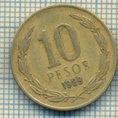 11950 MONEDA - CHILE - 10 PESOS - ANUL 1989 -STAREA CARE SE VEDE