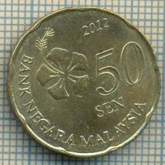 11962 MONEDA - MALAYSIA - 50 SEN - ANUL 2012 -STAREA CARE SE VEDE