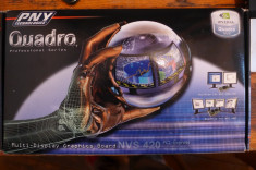 Placa video grafica profesionala Nvidia Quadro NVS 420 PNY VCQ420NVS-X16-DVI-PB foto