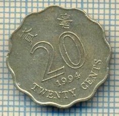 11939 MONEDA - HONG KONG - 20 CENTS - ANUL 1994 -STAREA CARE SE VEDE