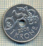 11976 MONEDA - NORVEGIA - 1 KRONE - ANUL 2008 -STAREA CARE SE VEDE, Europa