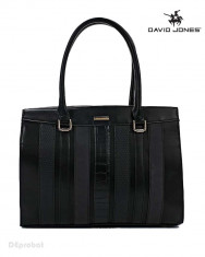 Geanta neagra dama David Jones originala 5622-2BLACK foto