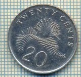 11989 MONEDA - SINGAPORE - 20 CENTS - ANUL 2006 -STAREA CARE SE VEDE