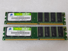 Memorie DDR1 CORSAIR 1GB DDR 400 VS1GB400C3 - poze reale foto