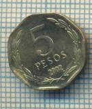 11955 MONEDA - CHILE - 5 PESOS - ANUL 2002 -STAREA CARE SE VEDE