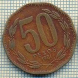 11942 MONEDA - CHILE - 50 PESOS - ANUL 1981 -STAREA CARE SE VEDE