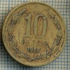 11945 MONEDA - CHILE - 10 PESOS - ANUL 1988 -STAREA CARE SE VEDE