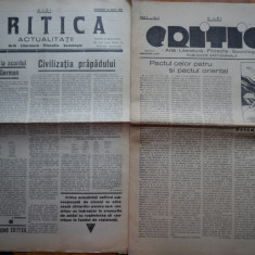 14 ziare Critica ; Arta , literatura , Filosofie , Sociologie , din 1935 , an 1