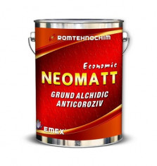 Grund Alchidic Anticoroziv Economic NEOMATT, Rosu, - Bidon 6 Kg foto