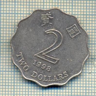 11912 MONEDA - HONG KONG - 2 DOLLARS - ANUL 1998 -STAREA CARE SE VEDE foto