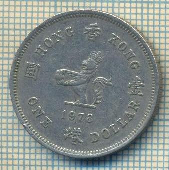 11930 MONEDA - HONG KONG - 1 DOLLAR - ANUL 1978 -STAREA CARE SE VEDE foto