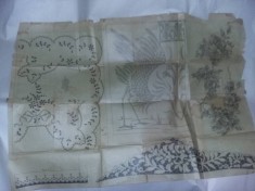 plansa veche 1912 modele mileuri macrame TRADITIONALE rOMANES,stare cum se vede,