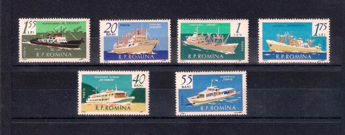 ROMANIA 1961 - MARINA, MNH - LP 517