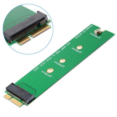 Adaptor convertor SSD M.2 NGFF la 12+6 pini Asus Zenbook UX21E UX21A UX31 UX51 foto