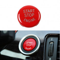 Capac Buton Start-Stop Compatibil Bmw Seria 3 E90 2005-2012 SSV-8007 Rosu foto