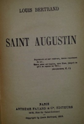 Saint Augustin / par Louis Bertrand foto