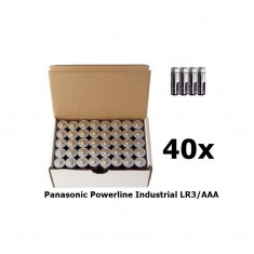 Panasonic Powerline Industrial LR03 / AAA / R03 1. Set 40 Buca?i foto