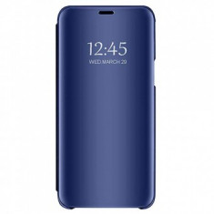 Husa Clear View Mirror Samsung Galaxy S7 Edge Blue foto