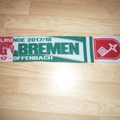 Fular al suporterilor Echipelor Fotbal Bremen si Wurtzburg 2017-2018