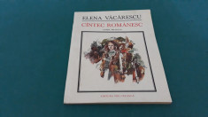 CINTEC ROMANESC/ELENA VACARESCU/ ILUSTRATII TEODOR BOGOI/ 1987/ ED. BILINGVA foto