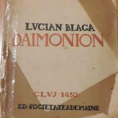Lucian Blaga - Daimonion Cluj 1930
