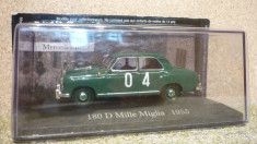 Vand macheta Mercedes 180D - Mille Miglia - 1955, scara 1/43. foto