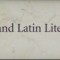 Early Christian Greek and Latin literature vol. ii, from the Council of Nicea...