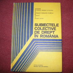 YOLANDA EMINESCU - SUBIECTELE COLECTIVE DE DREPT IN ROMANIA