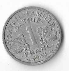 Moneda 1 franc 1943 - Franta foto