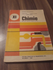 CHIMIE MANUAL CLASA XI SANDA FATU/CORNELIA COSTIN EDITURA DIDACTICA 1995 foto