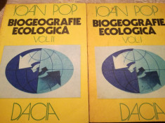 Ioan Pop - Biogeografie ecologica 2 volume + harti foto