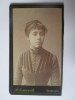 Rara! Fotografie pe carton 108 x 64 mm Varset/Banatul de Sud oc.Austro-Ungara, Alb-Negru, Romania 1900 - 1950, Portrete