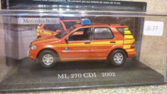 Vand macheta Mercedes ML270 - CDI - 2002, scara 1/43. foto