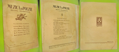 9957-Revista Muzica si Poezie-Fundatia Culturala Carol 2-1936 Filarmonica. foto