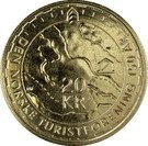 Norvegia 20 Kroner 2018 -Harald V(150th anniversary of DNT)27.5mm KM-494 UNC !!! foto