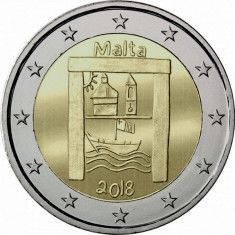 NOU - Malta moneda 2 euro 2018 - Patrimoniul cultural - UNC foto