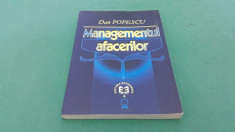 MANAGEMENTUL AFACERILOR/ DAN POPESCU/ 2001 foto